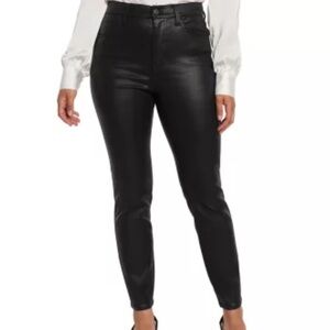 Express High Rise Stretch Black Shiny Jeans